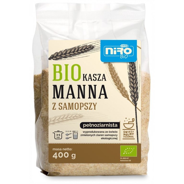 KASZA MANNA Z SAMOPSZY BIO 400 g - NIRO