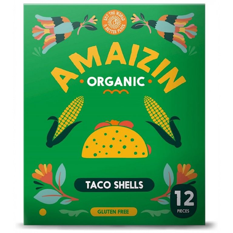 MUSZLE TACO BEZGLUTENOWE BIO 150 g (12 szt.) - AMAIZIN