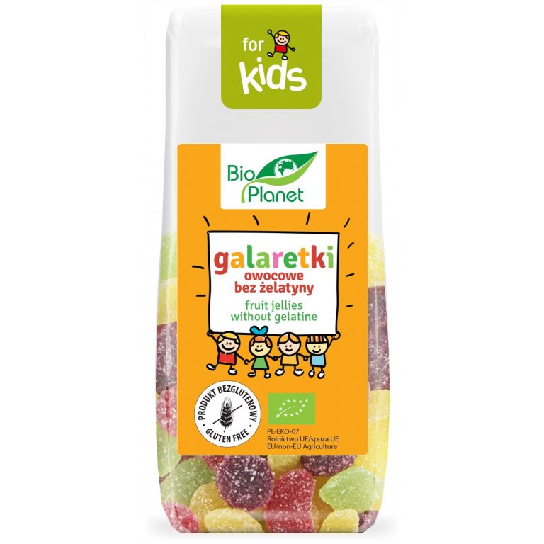 GALARETKI OWOCOWE BEZ ŻELATYNY BEZGLUTENOWE BIO 100 g - BIO PLANET