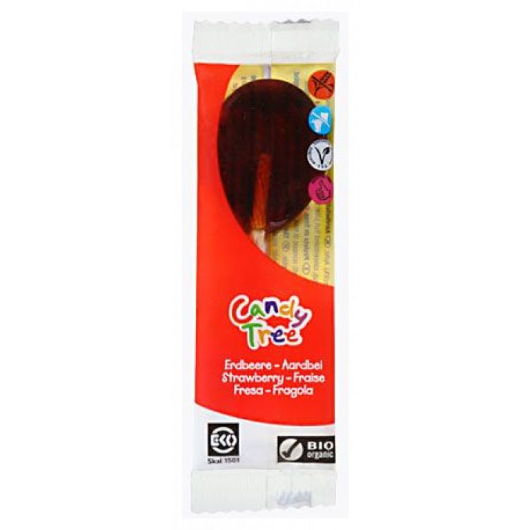 LIZAK TRUSKAWKOWY BEZGLUTENOWY BIO 13 g - CANDY TREE