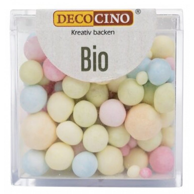 POSYPKA CUKROWA KOLOROWE KULECZKI MIX BIO 50 g - DECOCINO (PRODUKT SEZONOWY)