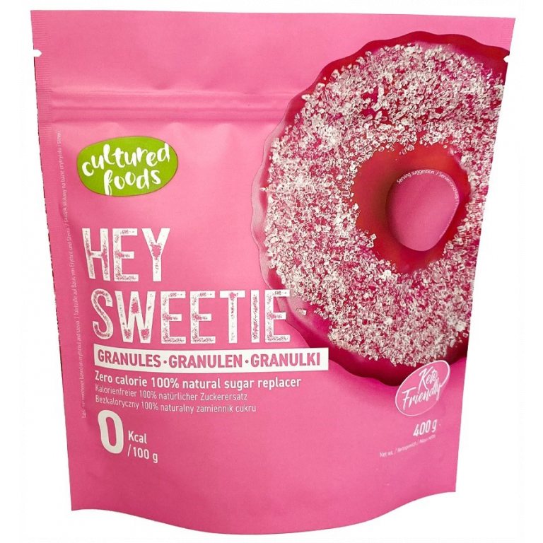 ZAMIENNIK CUKRU W GRANULKACH "HEY SWEETIE" BEZGLUTENOWY 400 g - CULTURED FOODS