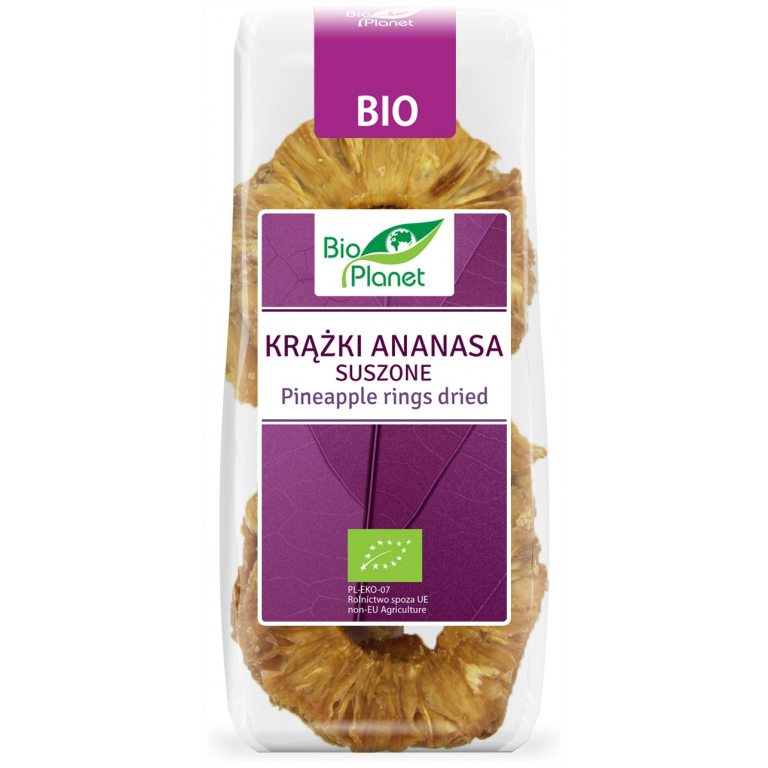 ANANAS SUSZONY KRĄŻKI BIO 100 g - BIO PLANET