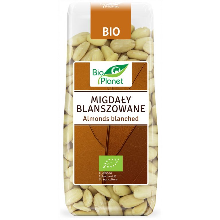 MIGDAŁY BLANSZOWANE BIO 100 g - BIO PLANET