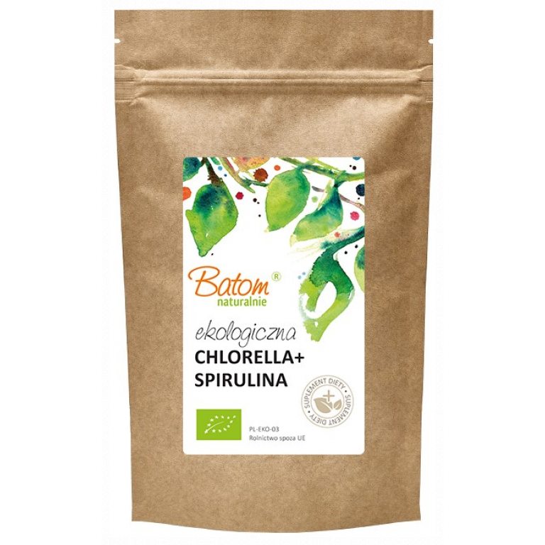 CHLORELLA + SPIRULINA BIO 500 TABLETEK - BATOM