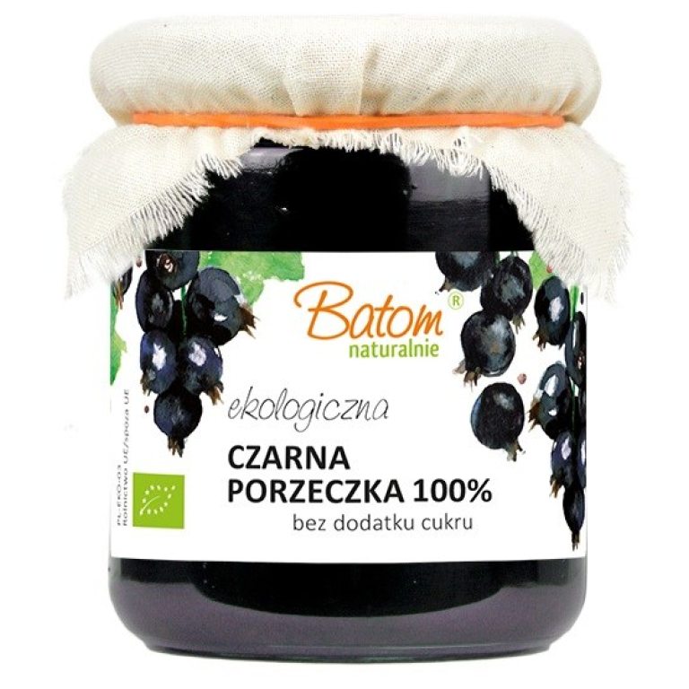 CZARNA PORZECZKA 100 % BEZ DODATKU CUKRÓW BIO 260 g - BATOM