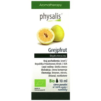OLEJEK ETERYCZNY GREJPFRUT BIO 10 ml - PHYSALIS
