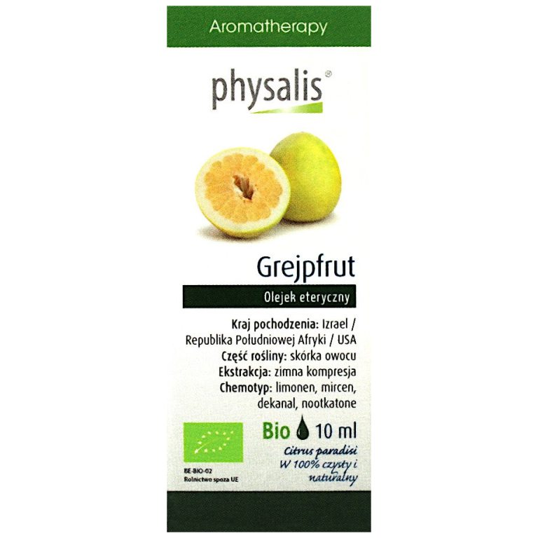 OLEJEK ETERYCZNY GREJPFRUT BIO 10 ml - PHYSALIS