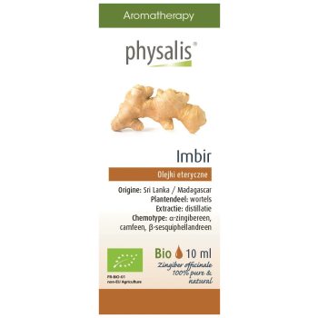 OLEJEK ETERYCZNY IMBIR BIO 10 ml - PHYSALIS