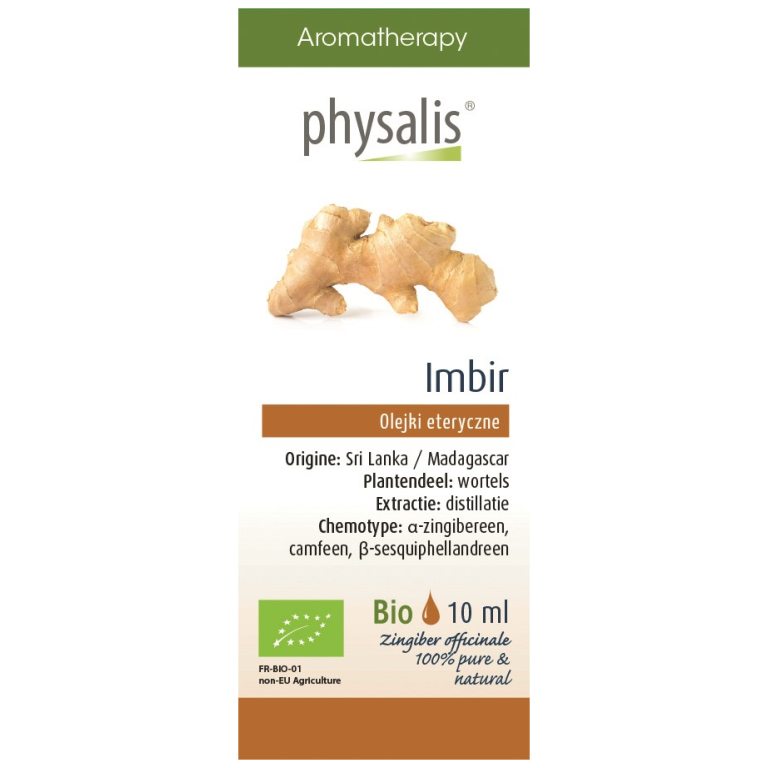OLEJEK ETERYCZNY IMBIR BIO 10 ml - PHYSALIS