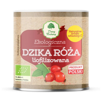 DZIKA RÓŻA LIOFILIZOWANA SPROSZKOWANA BIO 70 g - DARY NATURY