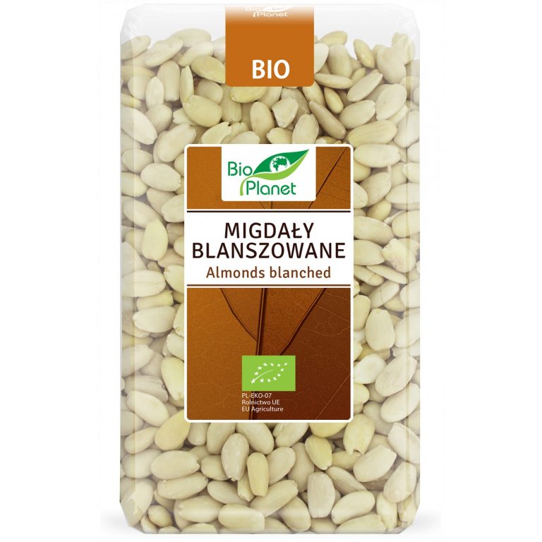 MIGDAŁY BLANSZOWANE BIO 1 kg - BIO PLANET