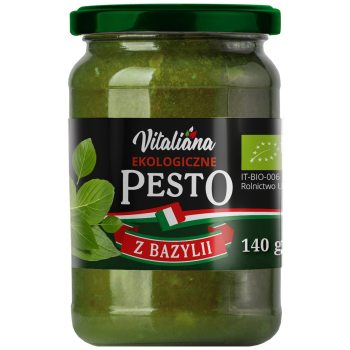 PESTO Z BAZYLII BIO 140 g - VITALIANA