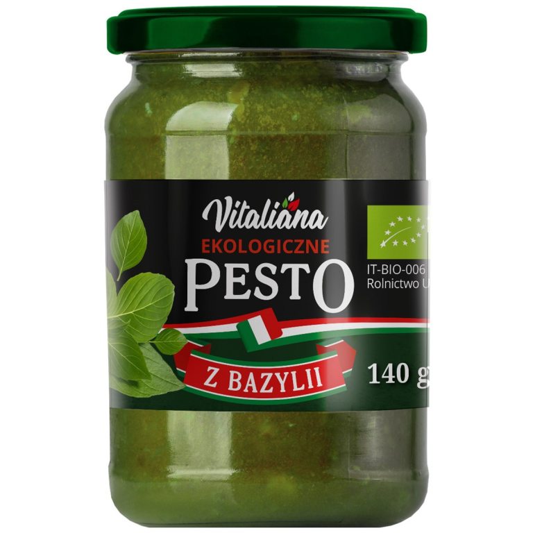 PESTO Z BAZYLII BIO 140 g - VITALIANA