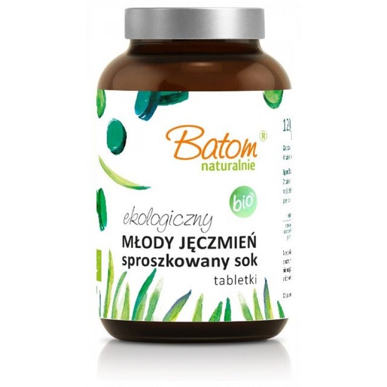 SOK Z MŁODEGO JĘCZMIENIA SPROSZKOWANY BIO (500 mg) 240 TABLETEK - BATOM