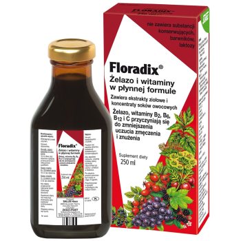 ŻELAZO + WITAMINY W PŁYNIE 250 ml - SALUS (FLORADIX)