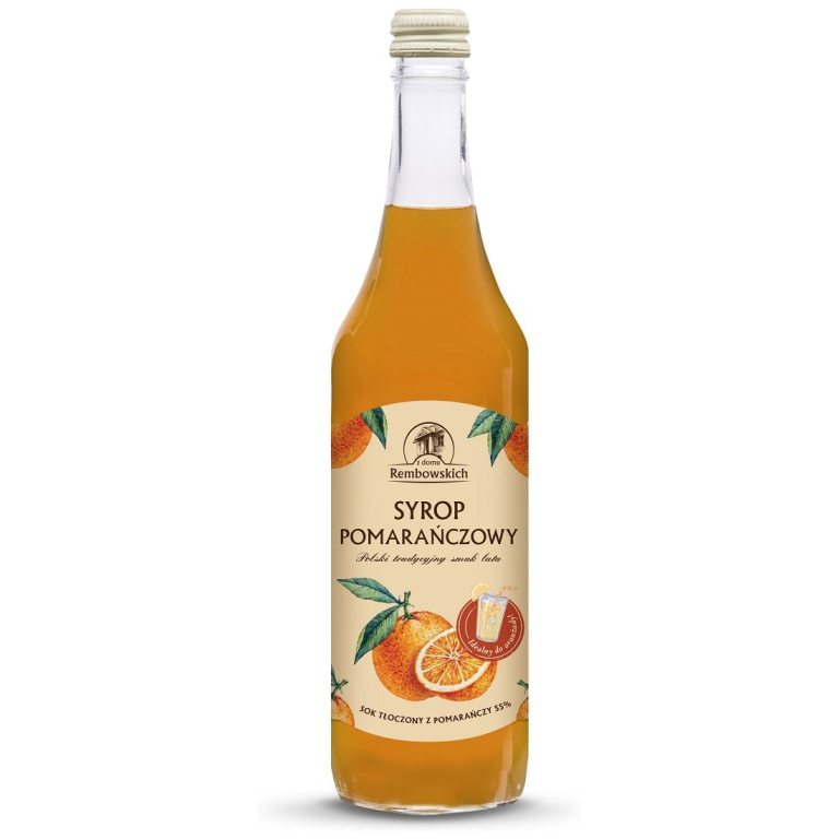 SYROP POMARAŃCZOWY 500 ml - REMBOWSCY