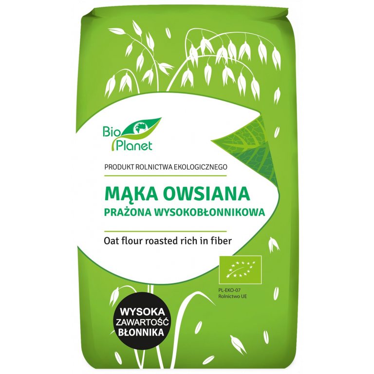 MĄKA OWSIANA PRAŻONA WYSOKOBŁONNIKOWA BIO 400 g - BIO PLANET