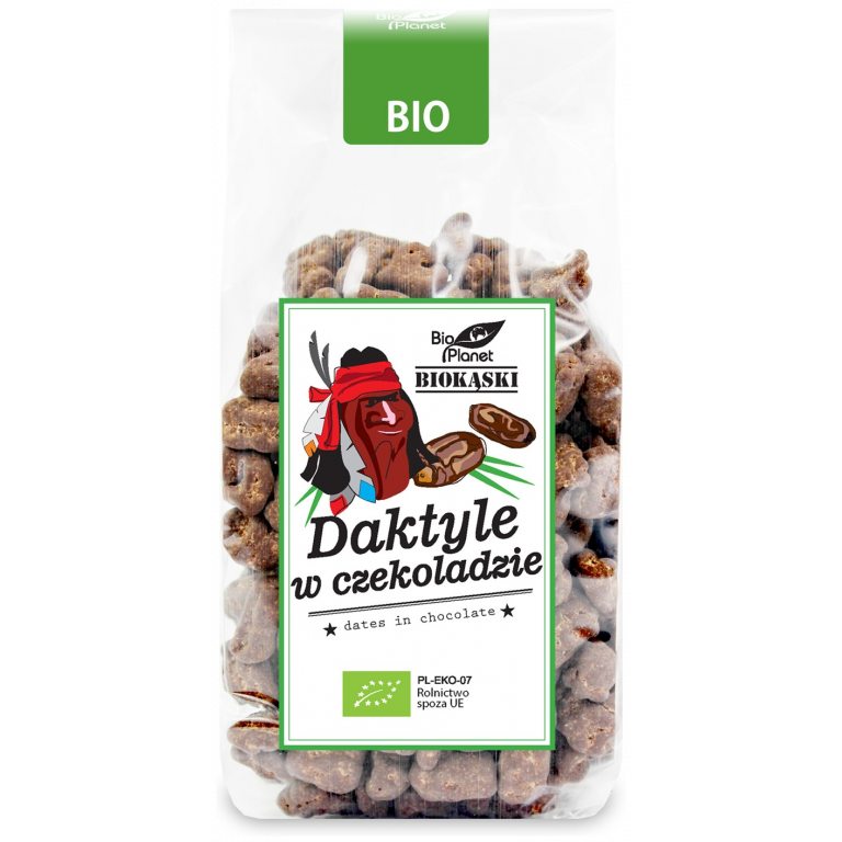 DAKTYLE W SUROWEJ CZEKOLADZIE BIO 250 g - BIO PLANET