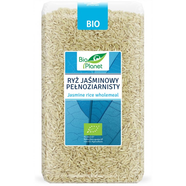 RYŻ JAŚMINOWY PEŁNOZIARNISTY BIO 1 kg - BIO PLANET