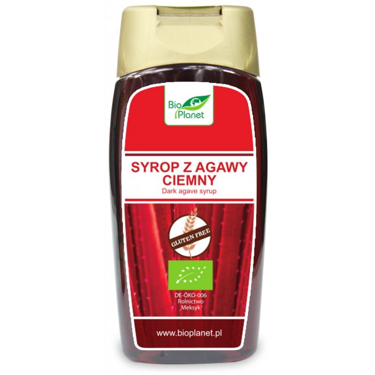 SYROP Z AGAWY CIEMNY BEZGLUTENOWY BIO 350 g (250 ml) - BIO PLANET