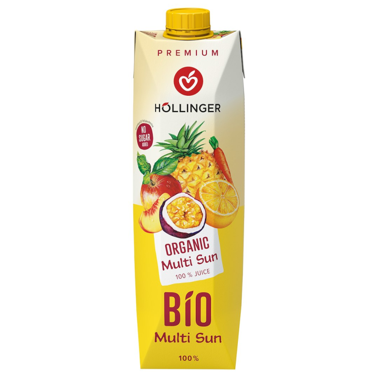 SOK WIELOOWOCOWY Z SOKIEM Z MARCHWI (MULTI SUNRISE) BIO 1 L - HOLLINGER