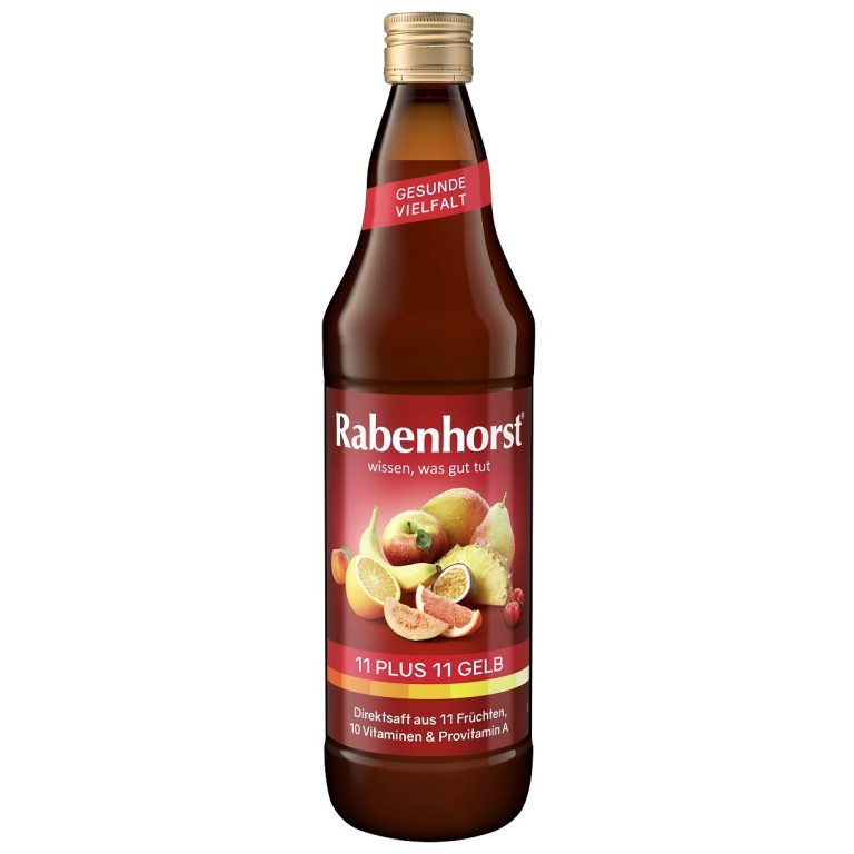 SOK WIELOOWOCOWY (ŻÓŁTY) MULTIWITAMINA 11 PLUS 11 NFC 750 ml - RABENHORST