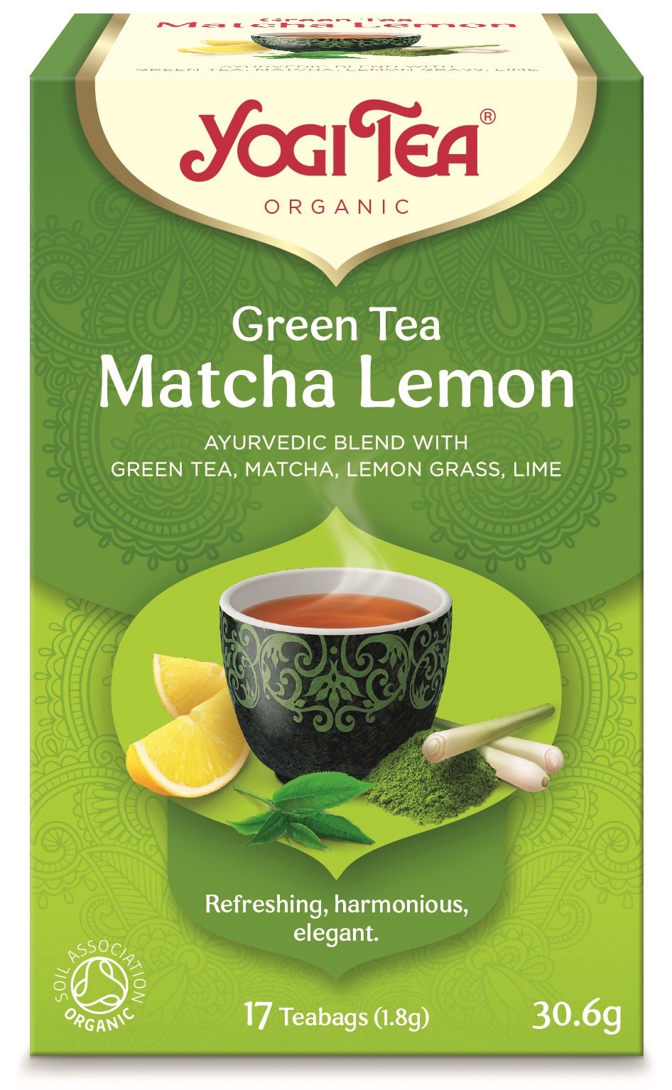 HERBATA ZIELONA Z CYTRYNĄ I MATCHĄ (GREEN TEA MATCHA LEMON) BIO (17 x 1