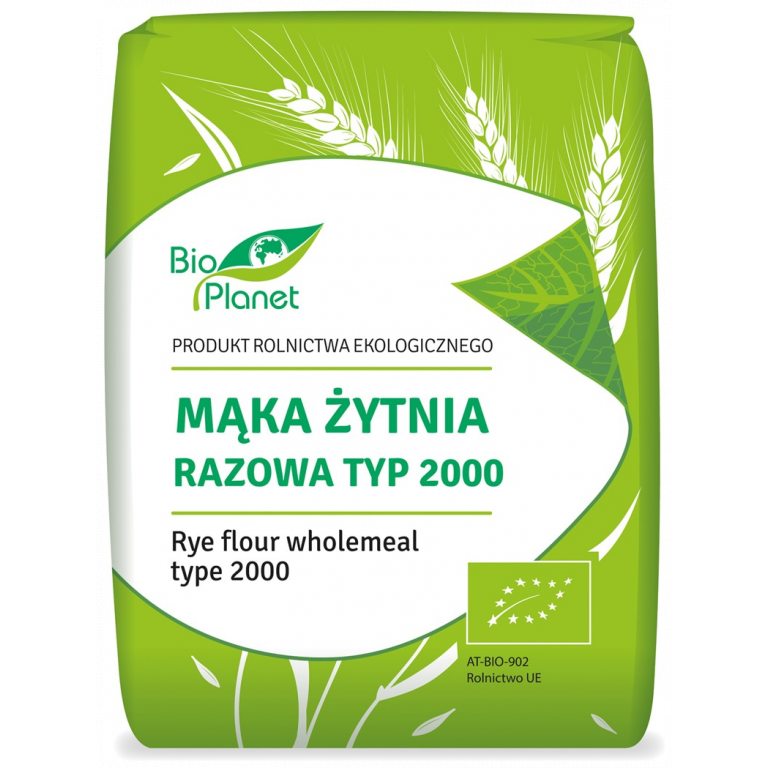 MĄKA ŻYTNIA RAZOWA TYP 2000 BIO 1 kg - BIO PLANET