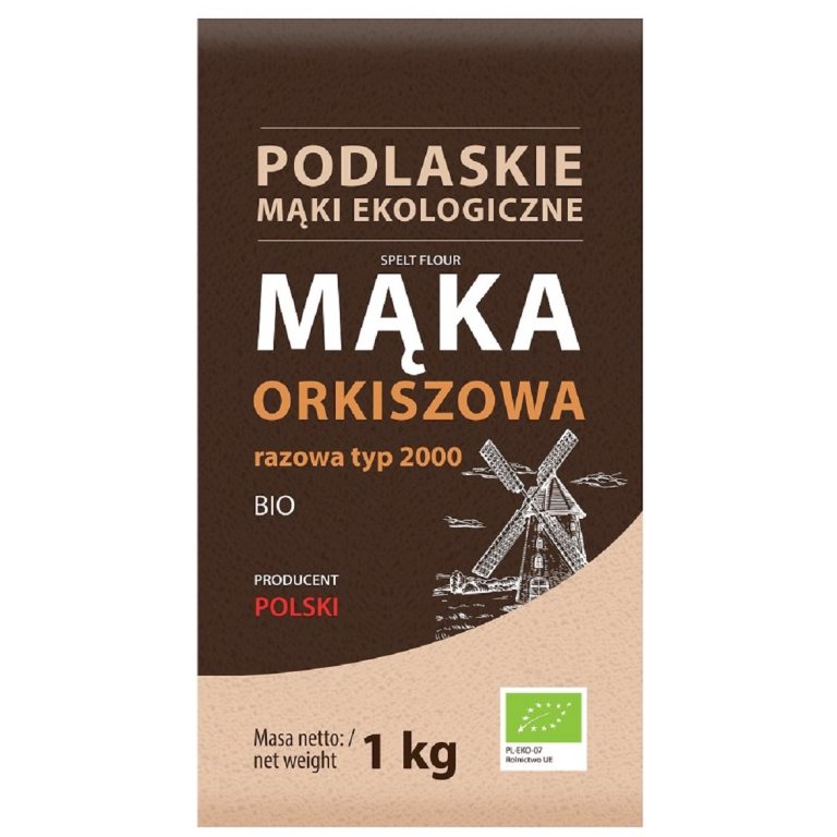MĄKA ORKISZOWA RAZOWA TYP 2000 BIO 1 kg - BIO LIFE (MĄKI PODLASKIE)