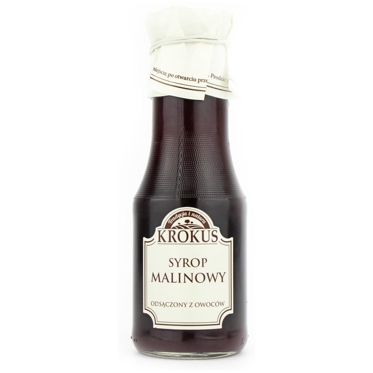 SYROP MALINOWY BEZGLUTENOWY 355 g (280 ml) - KROKUS