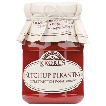 KETCHUP PIKANTNY BEZGLUTENOWY 180 g - KROKUS