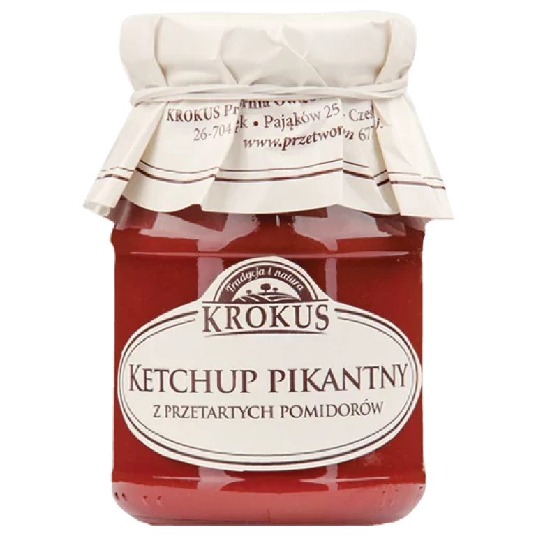 KETCHUP PIKANTNY BEZGLUTENOWY 180 g - KROKUS