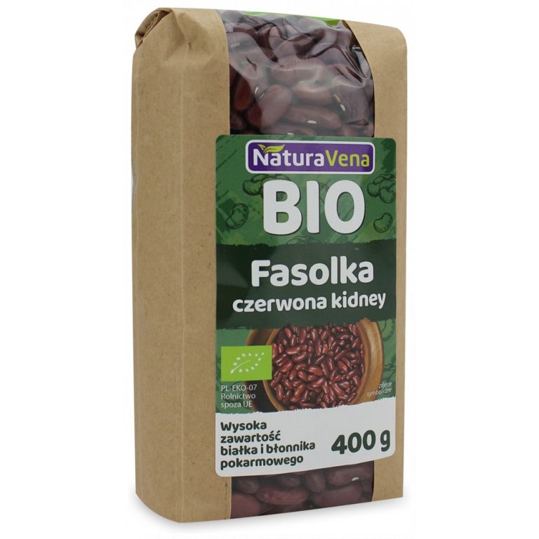 FASOLKA CZERWONA KIDNEY BIO 400 g - NATURAVENA