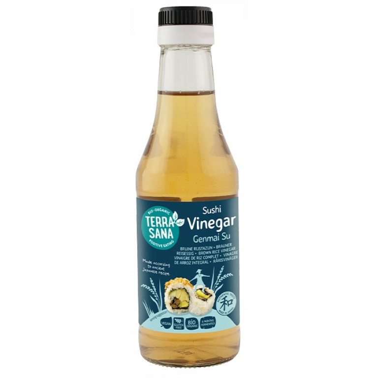 OCET RYŻOWY DO SUSHI NIESŁODZONY FILTROWANY BIO 250 ml (GENMAI SU VINEGAR)- TERRASANA