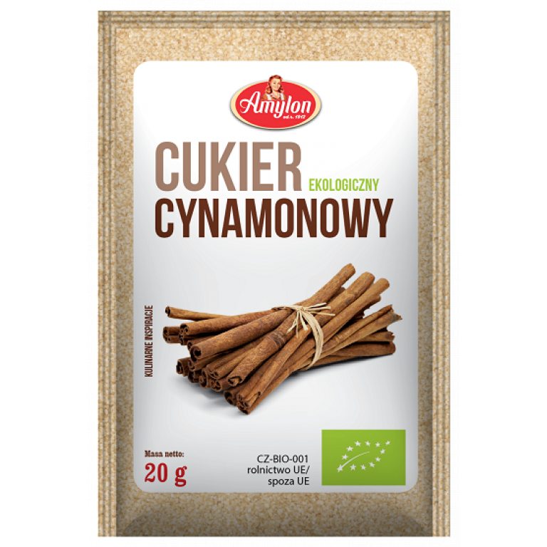 CUKIER CYNAMONOWY BIO 20 g - AMYLON