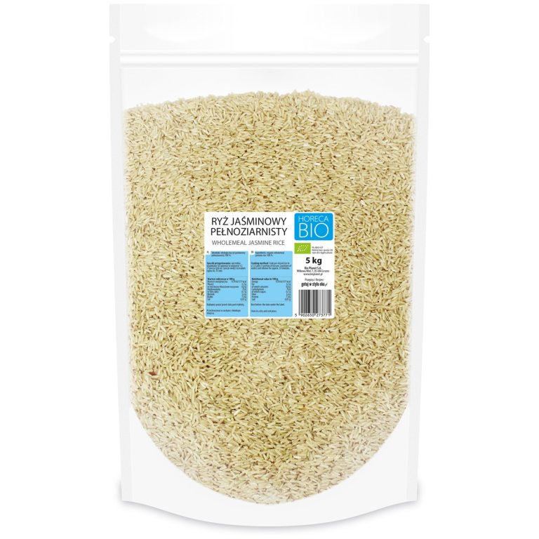 RYŻ JAŚMINOWY PEŁNOZIARNISTY BIO 5 kg - HORECA (BIO PLANET)
