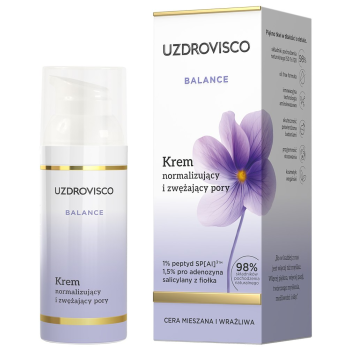 KREM DO TWARZY NORMALIZUJĄCY I ZWĘŻAJĄCY PORY 50 ml - UZDROVISCO (BALANCE)