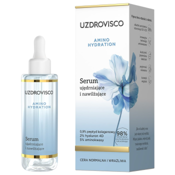 SERUM DO TWARZY UJĘDRNAJĄCO - NAWILŻAJĄCE 30 ml - UZDROVISCO (AMINO HYDRATION)