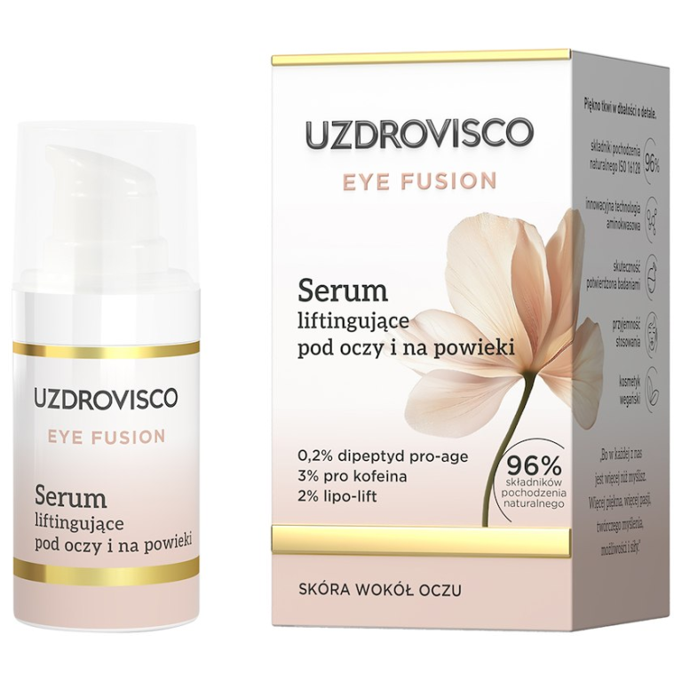 SERUM POD OCZY I NA POWIEKI LIFTINGUJĄCE 15 ml - UZDROVISCO (EYE FUSION)