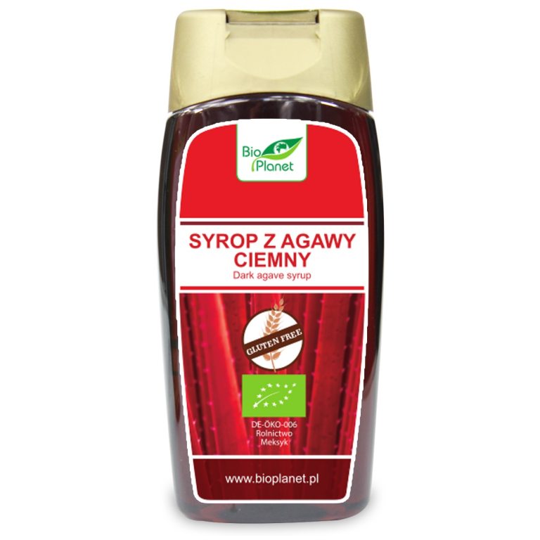 SYROP Z AGAWY CIEMNY BEZGLUTENOWY BIO 350 g (250 ml) - BIO PLANET