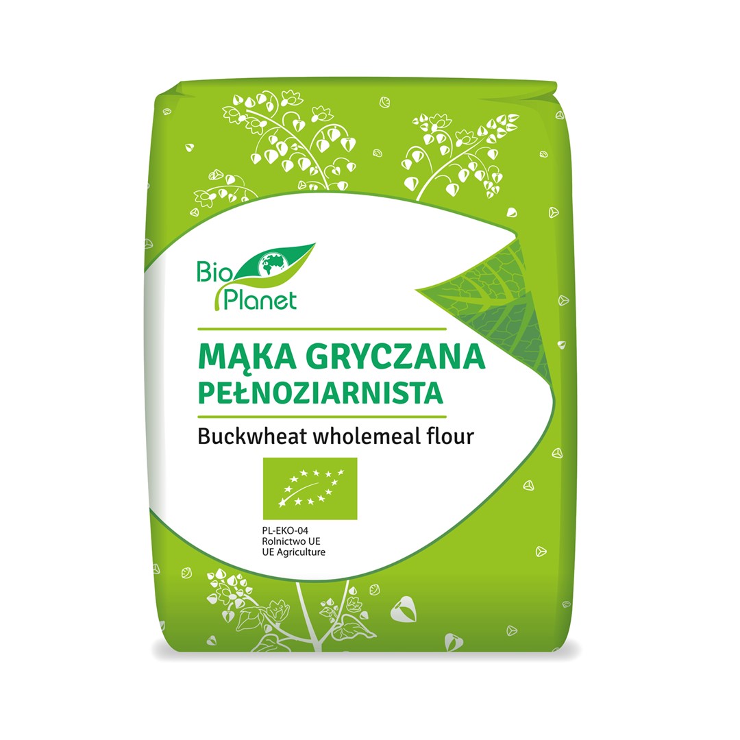 MĄKA GRYCZANA PEŁNOZIARNISTA BIO 1 kg - BIO PLANET