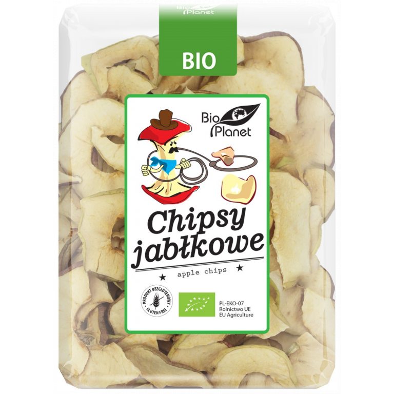 CHIPSY JABŁKOWE BEZGLUTENOWE BIO 100 g - BIO PLANET