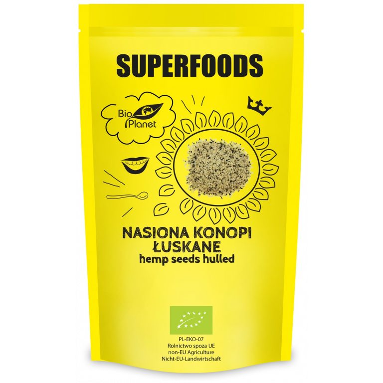 NASIONA KONOPI ŁUSKANE BIO 200 g - BIO PLANET