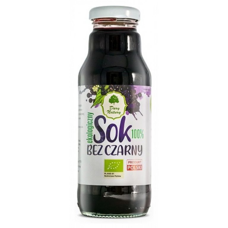 SOK Z CZARNEGO BZU BIO 270 ml - DARY NATURY