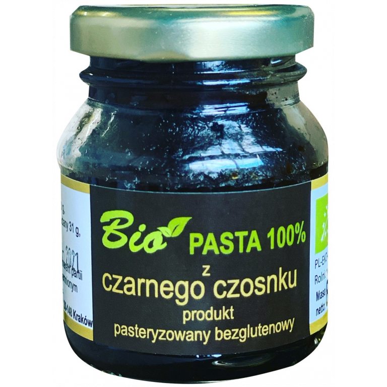 PASTA Z CZARNEGO CZOSNKU BEZGLUTENOWA BIO 80 g - PRZETWORY Z NATURY