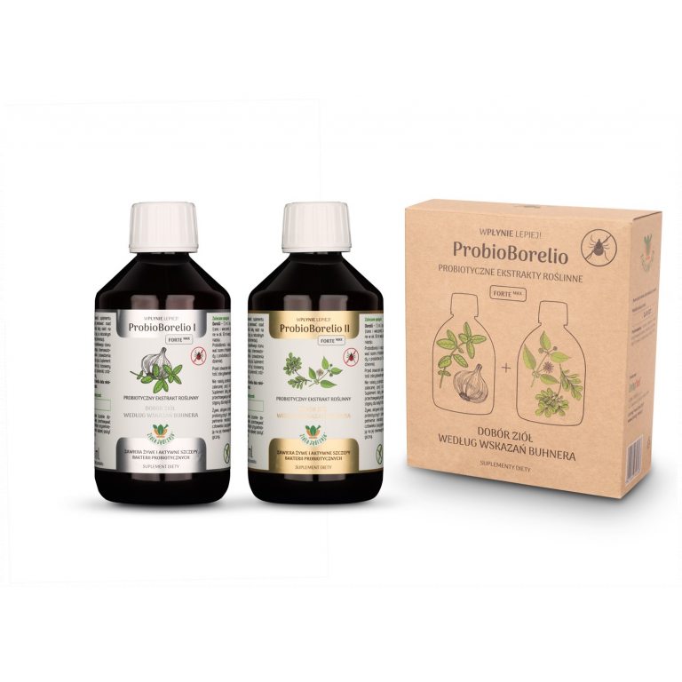 PROBIOTYCZNY EKSTRAKT ZIOŁOWY PROBIOBORELIO BEZGLUTENOWY BIO (2 x 300 ml) 600 ml - JOY DAY (ZIOŁA JĘDRZEJA)