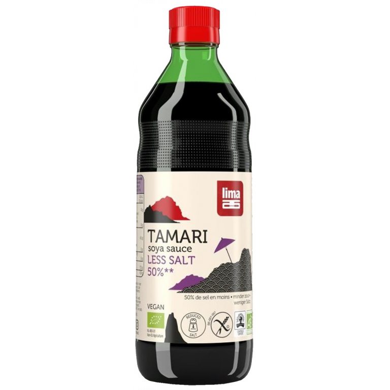 SOS SOJOWY TAMARI 50 % MNIEJ SOLI BEZGLUTENOWY BIO 250 ml - LIMA