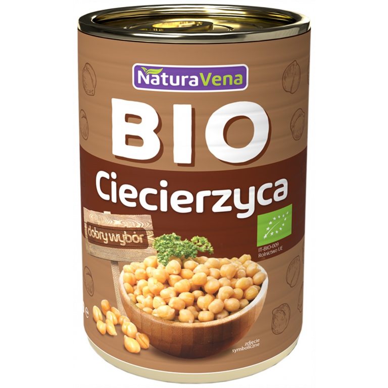 CIECIERZYCA W ZALEWIE BEZ DODATKU SOLI BIO 400 g (240 g) - NATURAVENA