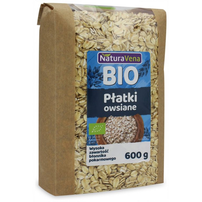 PŁATKI OWSIANE BIO 600 g - NATURAVENA